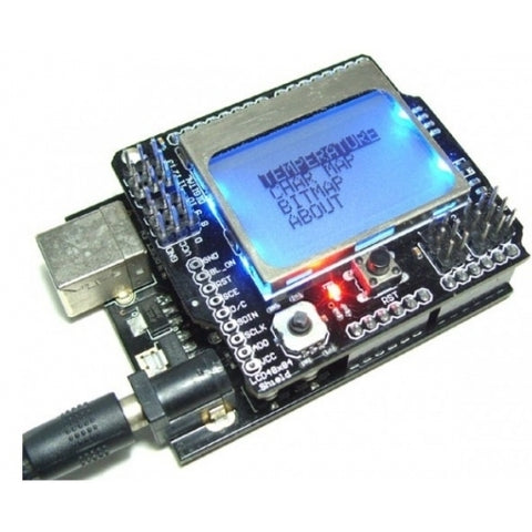Graphic LCD4884 Shield for Arduino