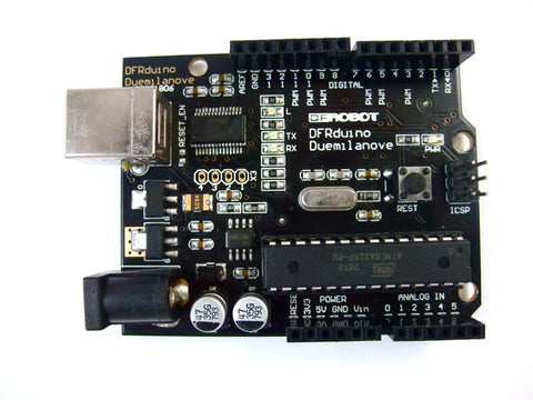 DFRduino Duemilanove 328 (Arduino Compatable Clone)